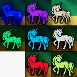 Einhorn Nachtlicht mit RGB-LED