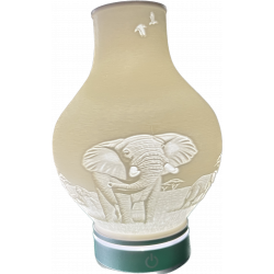 Elefantenlampe in Vasenform