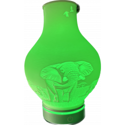 Elefantenlampe in Vasenform