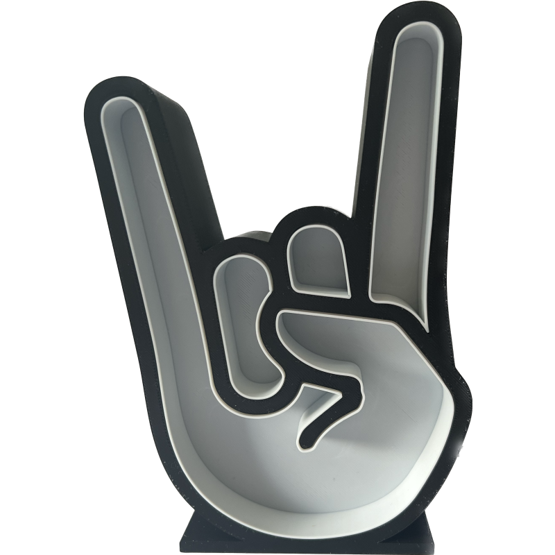 Rock-Hand-Licht mit RGB-LED
