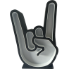 Rock-Hand Nachtlicht mit RGB-LED und markanter Handform