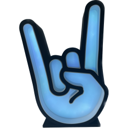 Rock-Hand-Licht mit RGB-LED – Rock-Hand Nachtlicht