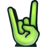 Rock-Hand-Licht mit RGB-LED