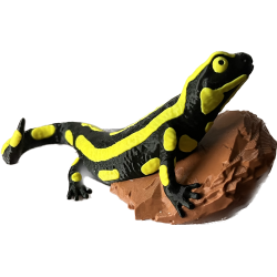 Salamander Statue mit 3-farbigem Druck