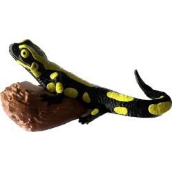 Salamander Statue mit 3-farbigem Druck