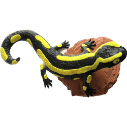 Salamander Statue mit 3-farbigem Druck