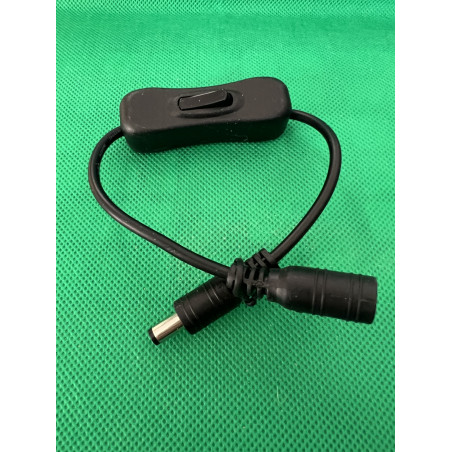 Inline-Schalter für 5,5x2,1 mm Anschlusskabel