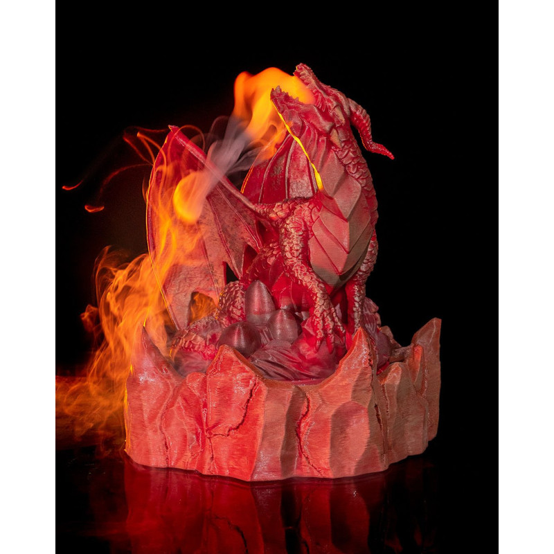 Drache mit rot beleuchteter Nebelfunktion