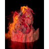 Roter 3D-Drache mit Nebelfunktion und Beleuchtung