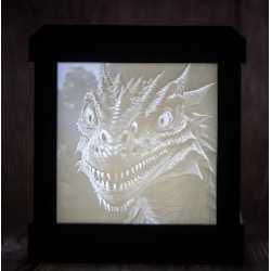 Litholampe für 4 Bilder mit LED