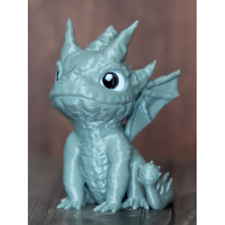 Baby Steindrache – dreifarbig gedruckte Dekofigur