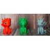 Baby Steindrache – kompakte 3D-Dekofigur – Drachen Dekofigur