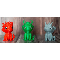 Baby Feuerdrache – kompakte Drachen Dekofigur