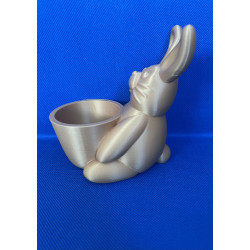 Osterhase mit Becher – dekorative Osterdeko