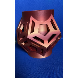 3D-Vase / Übertopf – geometrisches Design