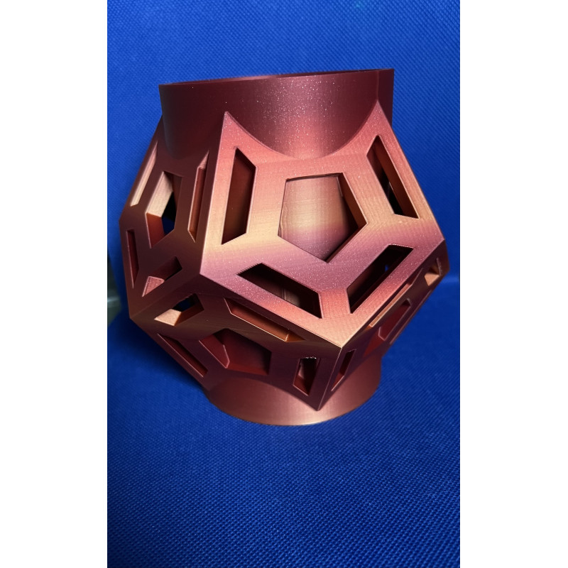 3D-Vase / Übertopf – geometrisches Design