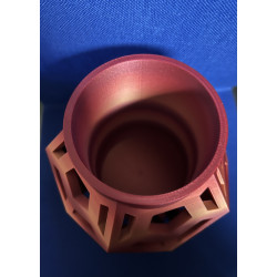 3D-Vase / Übertopf – geometrisches Design