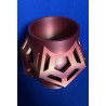 3D-Vase / Übertopf – geometrisches Design