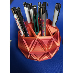Geometrischer 3D-Stiftehalter für den Schreibtisch