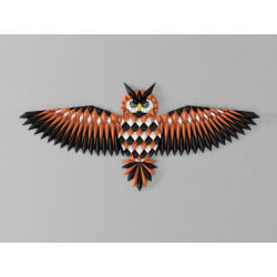 Geometrische Eule – moderne 3D Wanddekoration