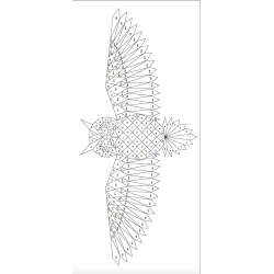 Geometrische Eule – moderne 3D Wanddekoration