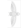 Geometrische Eule als moderne 3D Wanddekoration