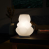 Weiße LED-Dekolampe Blütenlicht mit weichem RGB-Licht