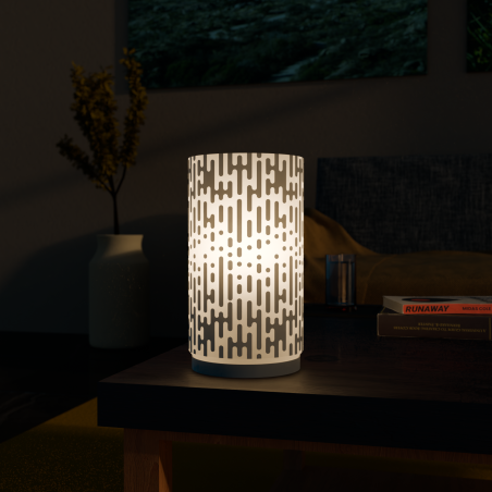 LED-Dekolampe „Pixelglanz“ mit RGB-Farbwechsel in moderner Form