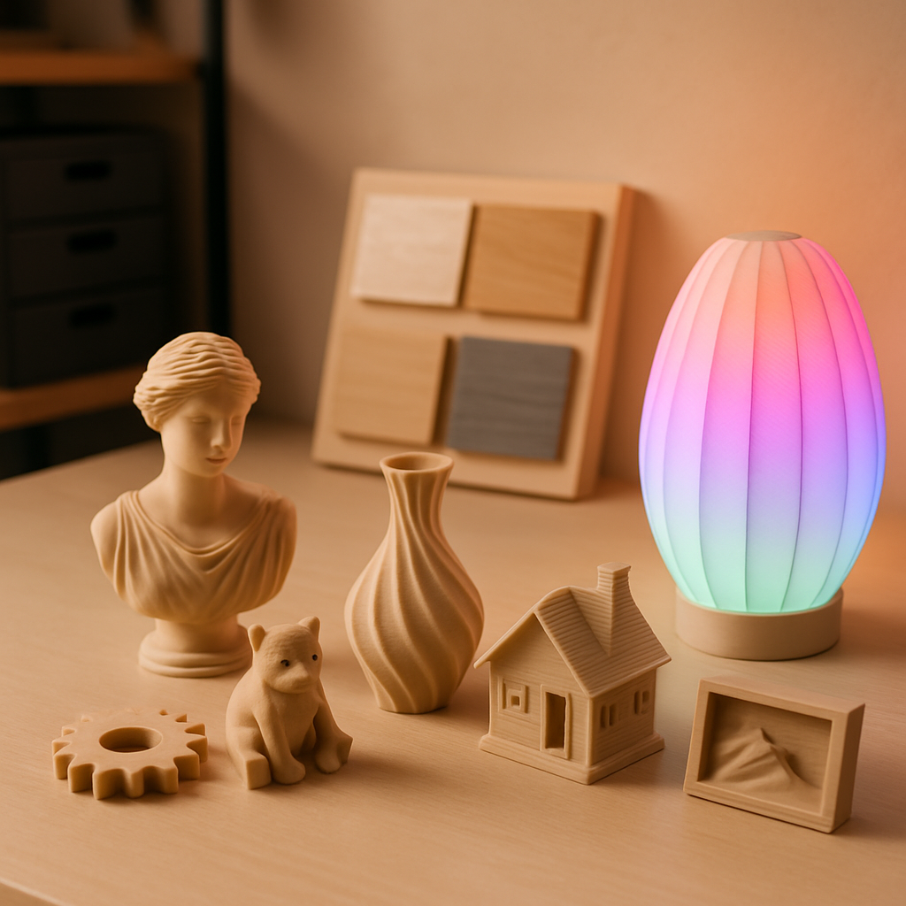 Nahaufnahme eines 3D-gedruckten Produkts mit gleichmäßigen Schichtlinien zur Beurteilung der 3D-Druck-Qualität