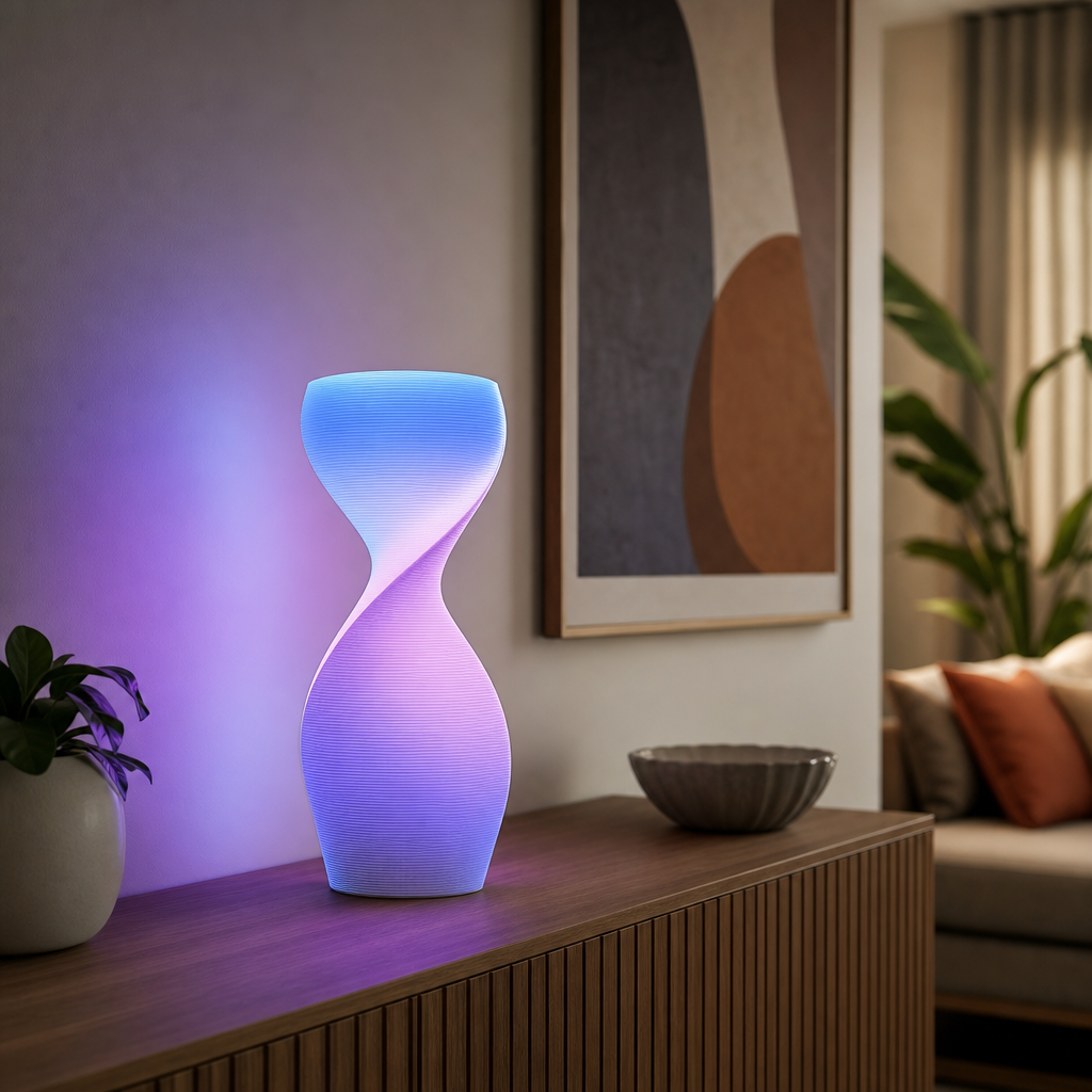 Lampe „Koralle“ – dekorative RGB-LED-Tischlampe