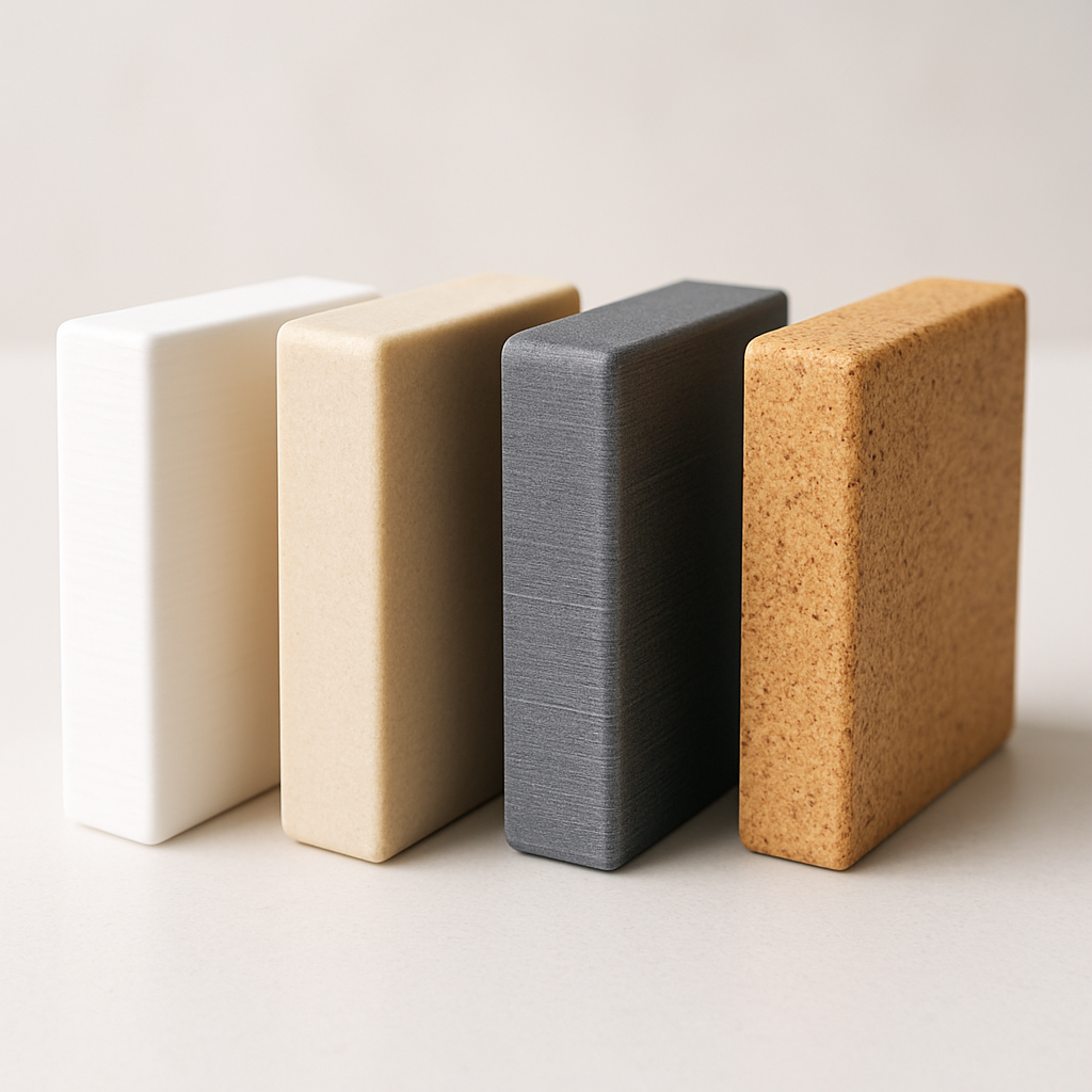 Vergleich von 3D-Druckmaterialien wie PLA, PETG und ABS für Deko, Lampen, Lithos und Zubehör