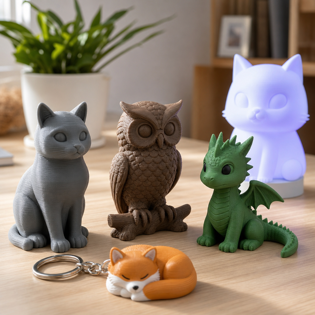 3D-gedruckte Tiermotive kaufen: So wählst du Deko, Lampen, Schlüsselanhänger und Alltagshelfer sinnvoll aus