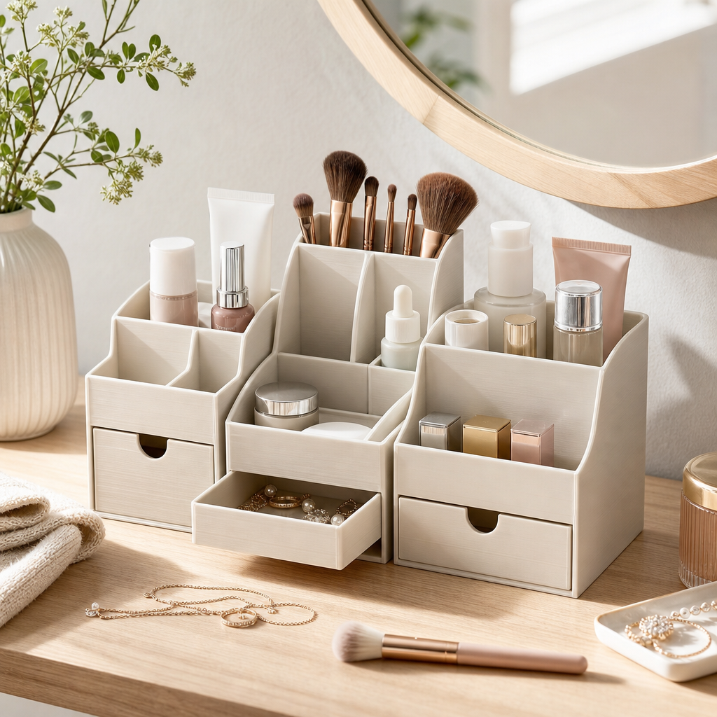 Kosmetik-Organizer aus dem 3D-Druck richtig auswählen: Ordnung für Schminktisch, Badablage und Alltag