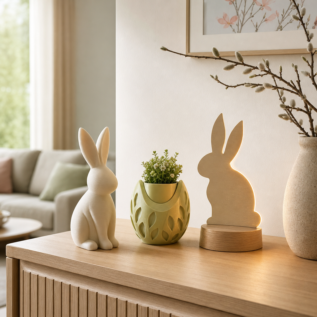 3D-gedruckte Osterdeko auswählen: Standort, Material und Wirkung richtig planen