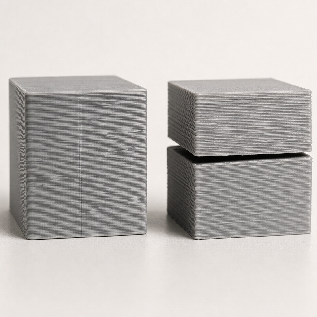 Schichtlinien im 3D-Druck beurteilen: Normale Spuren von echten Mängeln unterscheiden